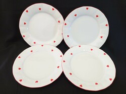 Epiag porcelain flat plates with hearts