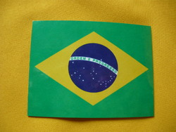 Brazil flag fridge magnet