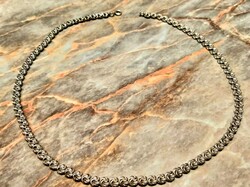 45.5cm silver necklace marked with a rose 20.2gr