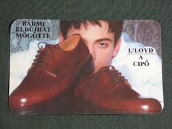 Kártyanaptár, Viktória cipőház, Pécs, L'LOYD cipő,1998, (6)