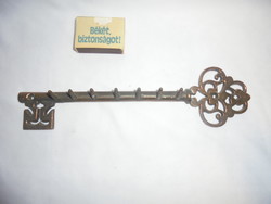 Retro wall key holder - shaped like a key