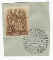 IV. Nemzetközi Sport Hét a Balatonon Siófokfürdő 1938. - első napi bélyegzés
