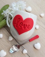 Love mug and spoon set