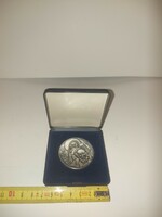 St. Kristóf, silver-plated bronze coin, in a beautiful gift box