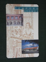 Card calendar, temporg printing house, Pécs, 1999, (6)