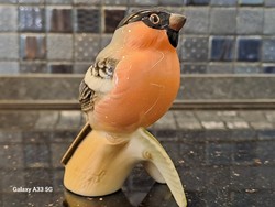 Goebel Germany Hummel porcelán szobor nipp vörösbegyű pirók figura madár