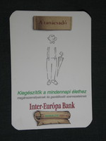 Card calendar, inter europa bank, Budapest, graphic artist, 1999, (6)