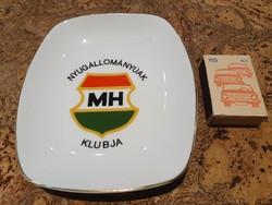 Retro Hollóházi magyar hadsereg tálka hibátlan szocreál kádár