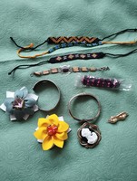 Bizzu bracelets, earrings, pins