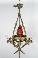 French gilded bronze chandelier