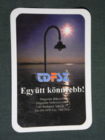 Card calendar, tdfsz tungsram workers' independent trade union, Budapest, 1999, (6)