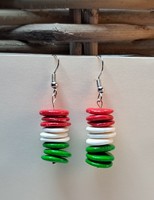 Plastic earring in national color