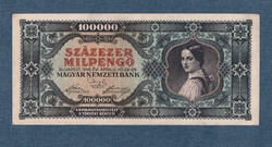 One hundred thousand milpengő 1946