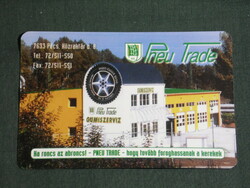 Card calendar, pneu trade, tire service, Pécs, 1999, (6)
