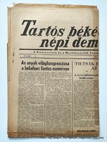 1955 július 10  /  Tartós békéért, népi demokráciáért!  /  Eredeti, régi ÚJSÁG  Ssz.:  26863