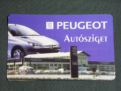 Card calendar, Peugeot Autosziget dealership, service, Pécs, Szekszárd, 1999, (6)