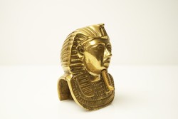 Head on copper Egyptian tutankhamun / heavy