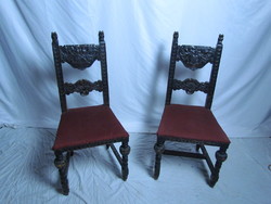 2 antique Neo-Renaissance chairs