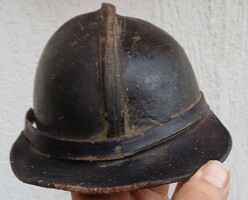 Antique leather beanie cap, beanie, helmet,