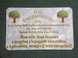 Card calendar, sawn wood store, Székesfehérvár, 2000, (6)
