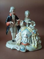 Lippelsdorf barokk porcelán pár