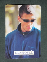 Kártyanaptár, EGO Sport sí, snowboard, ruházat divat, férfi modell, 2000, (6)