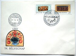 F3474-5 / 1981 Bélyegnap bélyegsor FDC-n