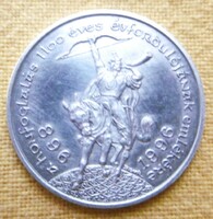 Silver national conquest commemorative coin unc is rarer