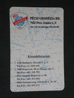 Card calendar, Pécs geodezia kft. , Surveyor, map, 2000, (6)