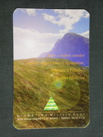 Card calendar, dianetics mission Győr, mountainous landscape detail, 2000, (6)