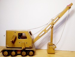 Antique, retro game. A wooden cable mining machine from the 1930s