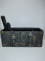 Steampunk-style remote control and chuck holder