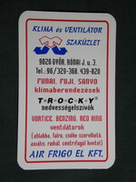 Kártyanaptár, Air Frigo El Kft., klíma ventilátor üzlet, Győr, 2000, (6)