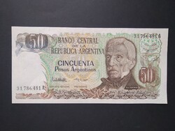 Argentína 50 Pesos 1985 Unc