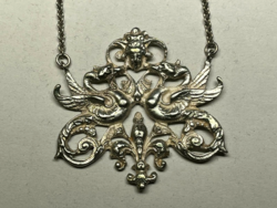 Silver chain with silver pendant