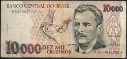 D - 029 - foreign banknotes: 1993 Brazil 10,000 cruzeiros