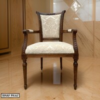 Exclusive antique-style armchair with quality new upholstery