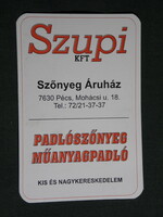 Card calendar, Supi carpet store, Pécs, 2000, (6)