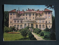 Képeslap, Balatonföldvár Kistex üdülő, kastély látkép részlet