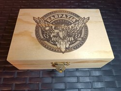 Carpathian pocket watch gift in a wooden box, unique handicraft