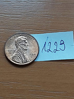 Usa 1 cent 1984 d, abraham lincoln, copper-zinc 1229