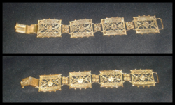 Vintage women's wide copper Egyptian bracelet