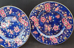 2 antique Zsolnay plates