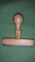 Old stamp wooden stamp seal seat and region tsz sports association in good condition according to the pictures