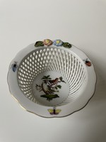 Herend rotschild pattern woven basket