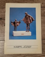 Kampfl József szobrász 1992-es Balatoni Múzeum kiállítási anyaga - dedikált