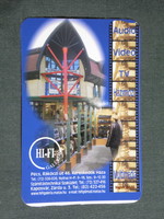 Card calendar, Pécs, hi-fi gallery technical store, house of traders, 2000, (6)
