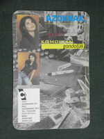 Card calendar, csuti printing industry ltd., Pécs, erotic female model, 2000, (6)