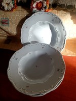 4 Zsolnay deep plates