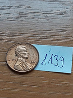 Usa 1 cent 1964 d, abraham lincoln, copper-zinc 1139